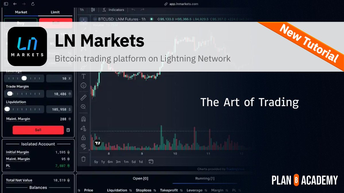 Trade with LN Markets, the first truly lightning native platform ⚡ In this  one by @pivi___ learn how to trade at @LNMarkets: • Trade Futures & Options  using BTC. • Instant funding +