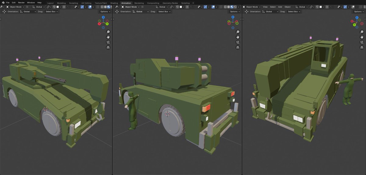 #b3d #blender #geometrynode #bambulab #Suburb2045 #ラジコン
1/24 「中型装甲ラフター 」ラジコン試作（Arduino+IR） 多目的装甲回収車を1/24スケールでラジコン試作。
灯火類やアウトリガー等を追加。
実車設定　全長：6.2 m　全幅：3.0 m　全高：2.0 m