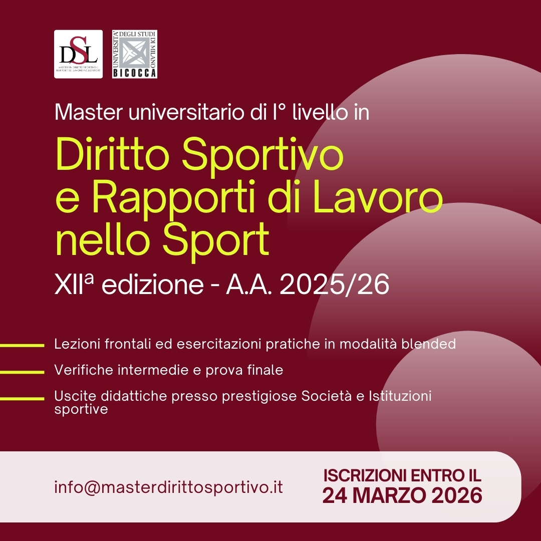 MasterDSL's tweet image. 🔊ISCRIZIONI APERTE🔊

📅 Inizio lezioni: 8 maggio 2026

✔️ 260 ore di lezione in modalità blended
✔️ 475 ore di Stage

Direttrice: Prof. @TizianaVettor 
 
📍 Università degli Studi di Milano-Bicocca

ISCRIZIONI ENTRO il 24 marzo 2026

Info:  linktr.ee/masterdirittos…

@unimib