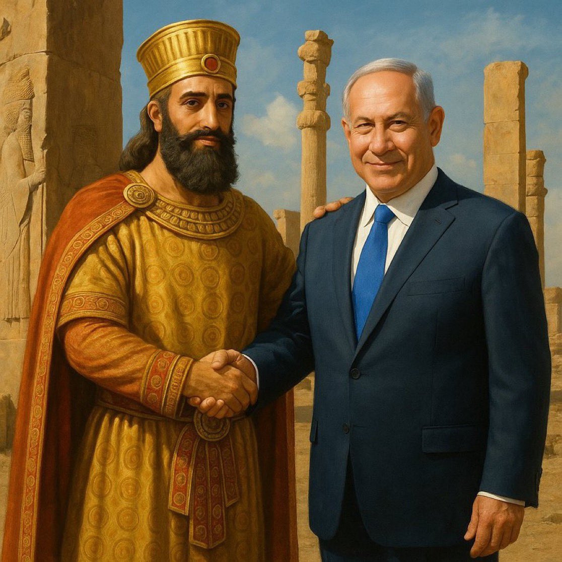 VividProwess's tweet image. Remember what Benjamin Netanyahu said?

“Cyrus freed the Jews. Perhaps the Jews will free the Persians."

Prepare for something great.
