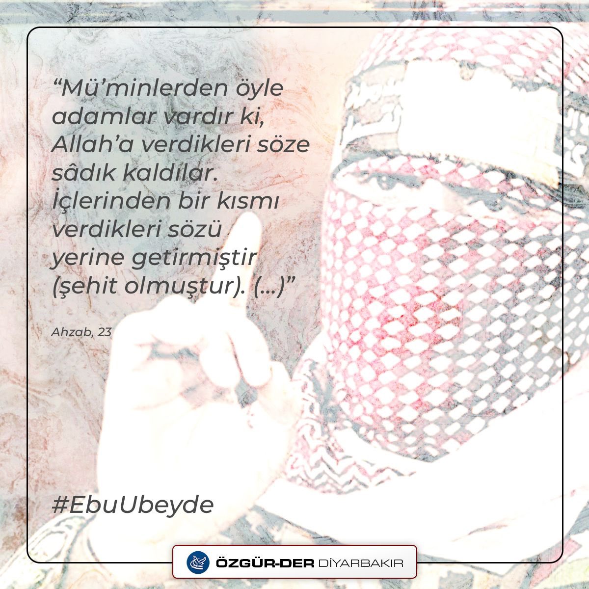 Hamas Sözcüsü Ebu Ubeyde’nin şehadet haberi duyuruldu.

Mübarek olsun!