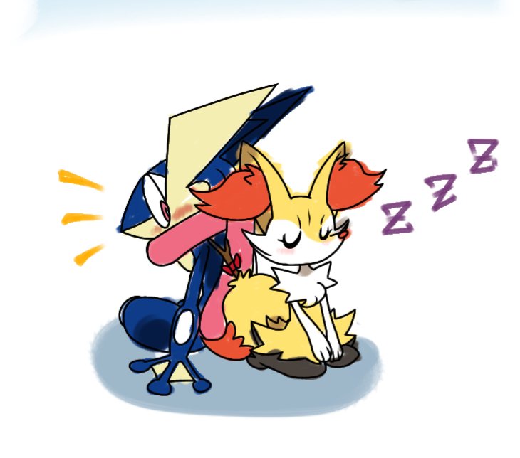 SukeaOn's tweet photo. #Greninja &amp; #Braixen https://t.co/UavH0smrg7