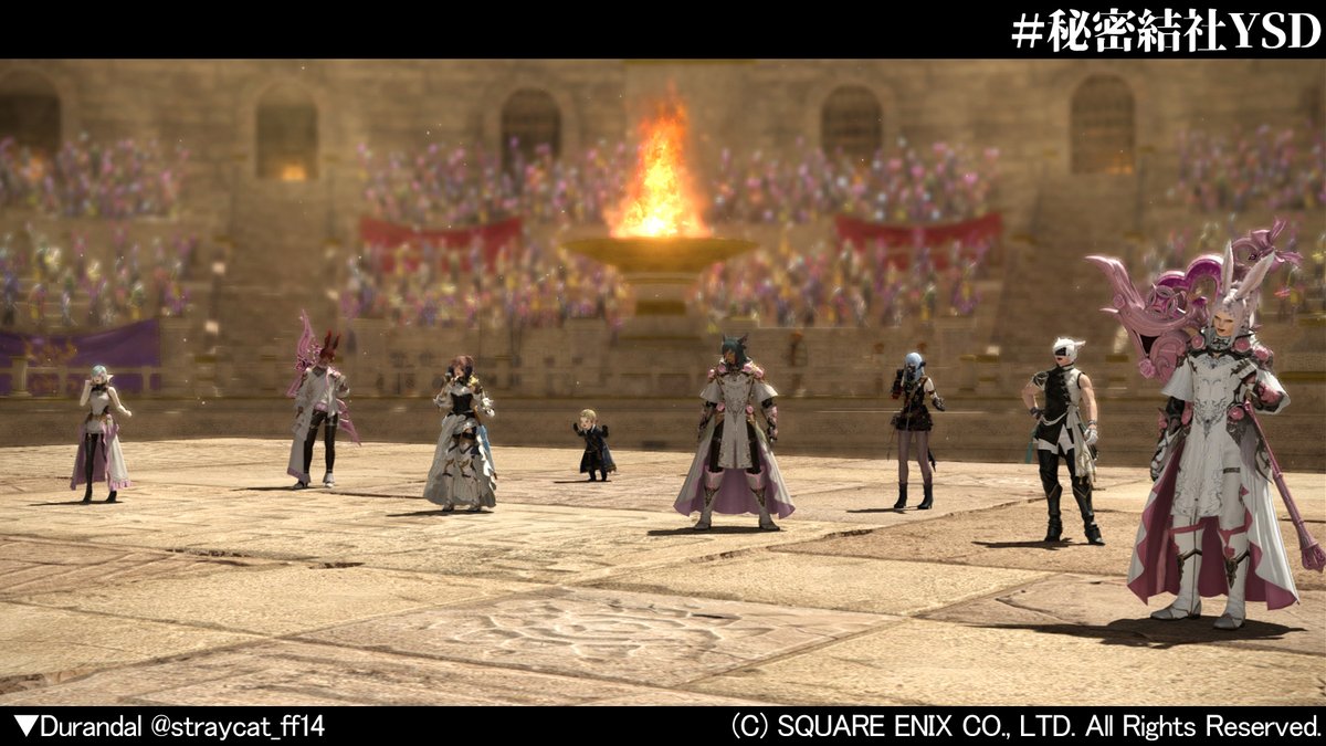 straycat_ff14's tweet photo. 【7.4】 

ヘビー級ノーマル2層と3層

各層で髪型変えてみたw
熾烈なセンター争いの幕開けです💘

 #FF14 #秘密結社YSD https://t.co/goZfNd9hia