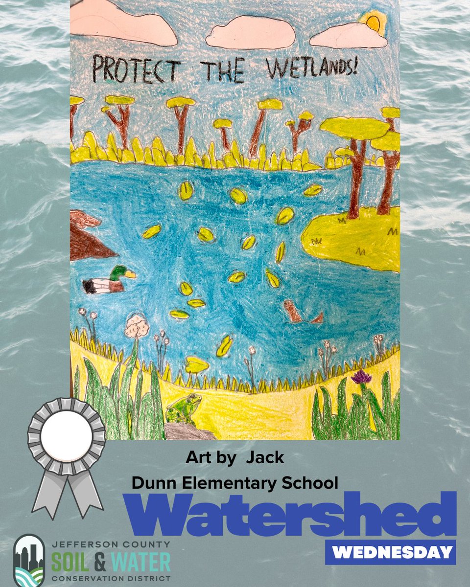 For this week's Watershed Wednesday, check out the winners from Dunn Elementary in the Soil &amp; Water District's Art &amp; Writing Contest!  This year's theme was: Kentucky Wetlands Up Close.

#Louisville #wetlands #kentuckyconservation #conservation #art