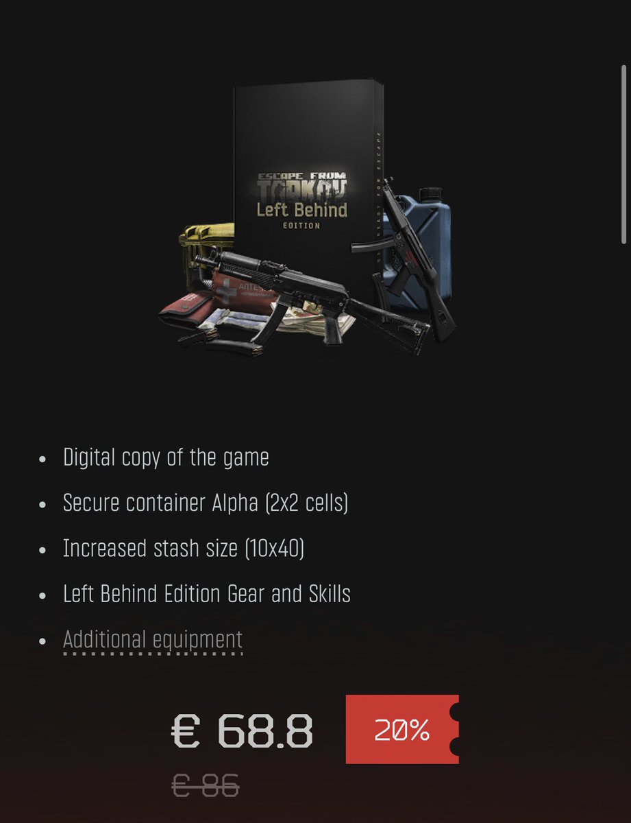 elvis_vista's tweet image. 🎅🏻 Ending the year with good loot 🎄

Escape from Tarkov giveaway:
4 winners
Unheard → Prepare for Escape → Left Behind → Standard

How it works:
Follow me + repost this post.
Winners selected via reposts. 

✨ Results announced on January 5 ✨