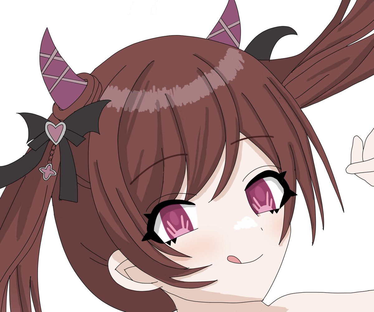 さかさまはーとなーちゃんのお顔