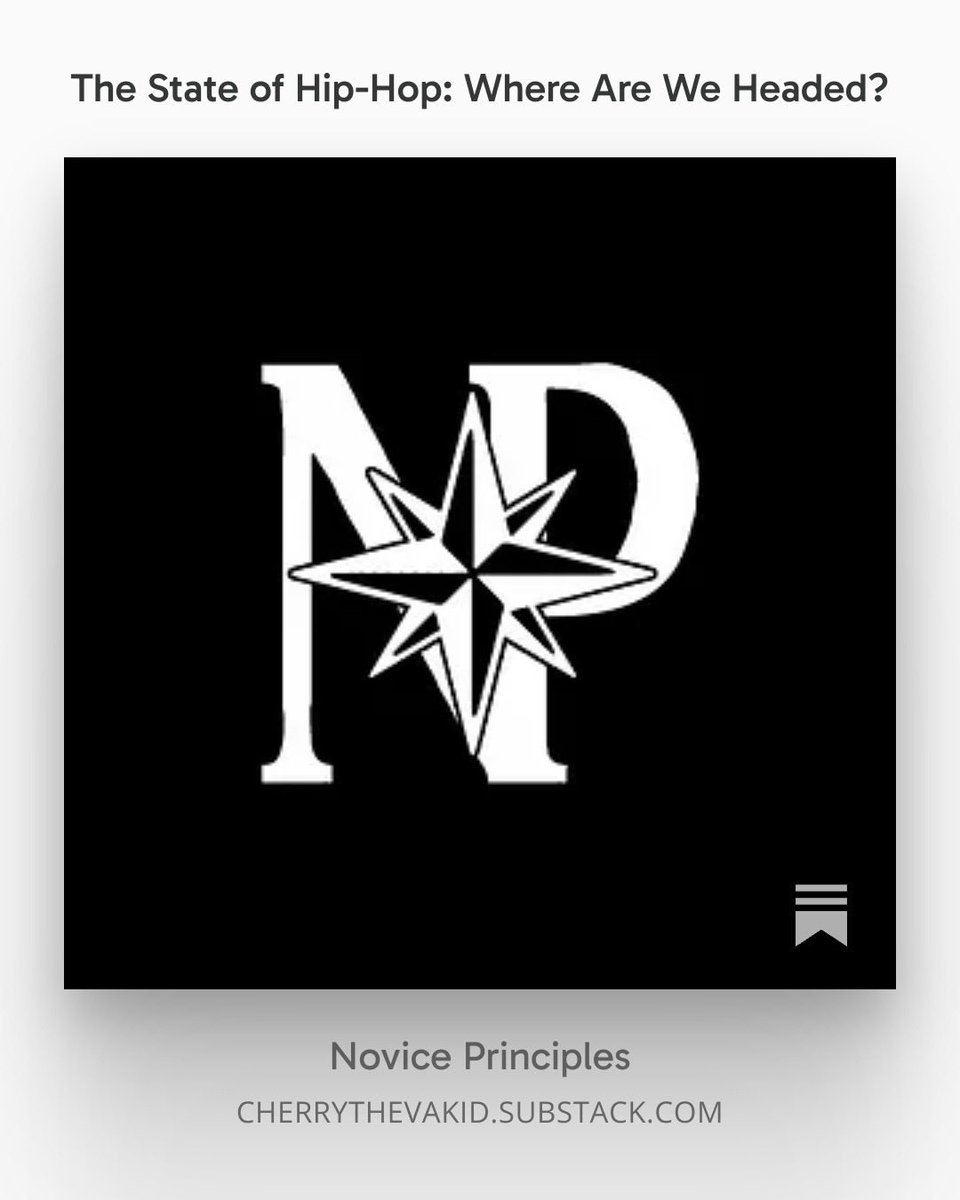 cherrytheVAkid's tweet image. Wrote a piece on my substack about the current State of Hip-Hop that focuses on the underground being the focal point of the future after the year 2025 was in the mainstream.

substack.com/@cherrythevaki…