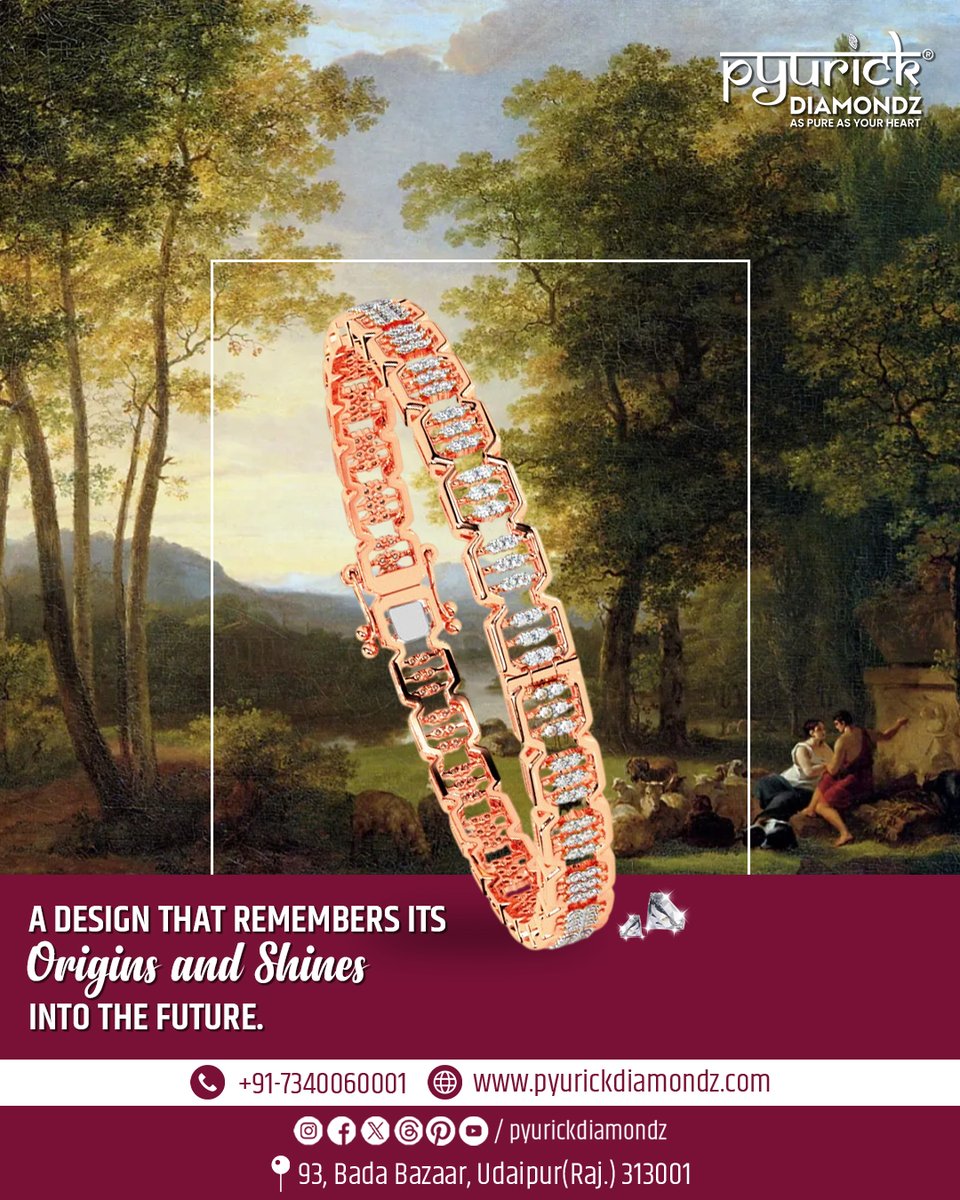 PYURICKDIAMONDZ's tweet image. A design rooted in tradition, created for tomorrow ✨
Our lab-grown diamond bracelet celebrates heritage, sustainability, and modern elegance—crafted for the woman who defines her own legacy.

#PyurickDiamondz #LabGrownLuxury #TimelessDesign #DiamondLove #SustainableJewellery