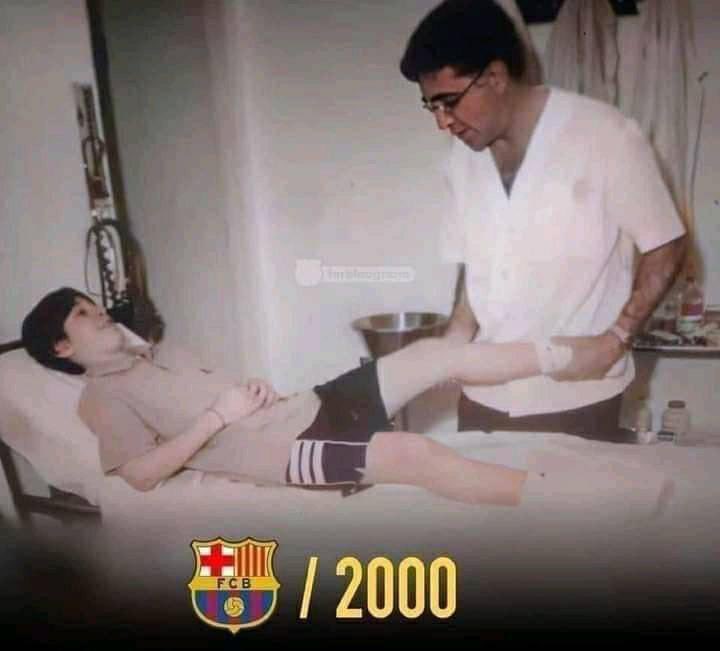 ContextfreeFCB's tweet image. The Barcelona doctor in 2000 didn't know he’s preparing a nuclear weapon to destroy the world.