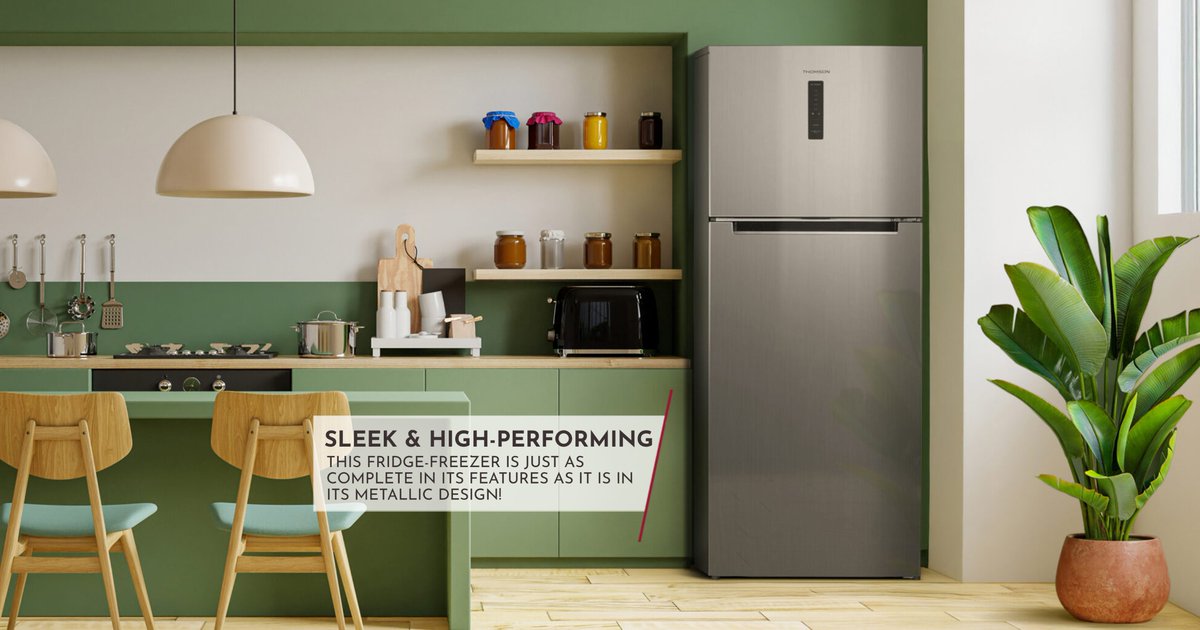 A true ally for both special occasions and everyday life, the #THD421NFSL fridge-freezer features ventilated cooling for an even temperature, ultra-durable glass shelves that keep food fresher for longer, and a sleek stainless-steel finish that fits perfectly into a modern