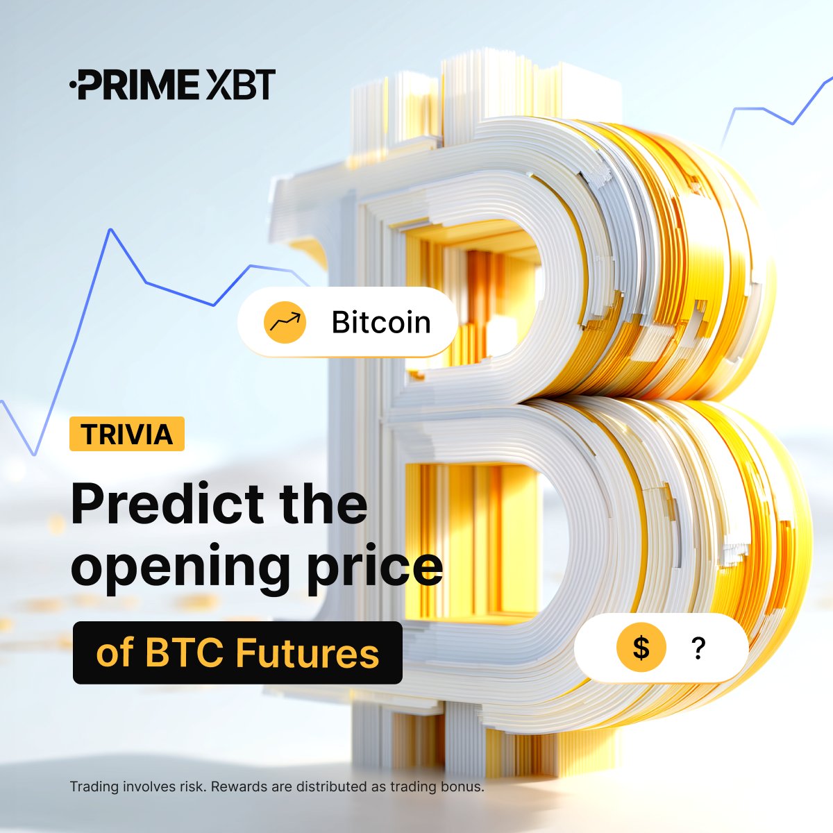 🔮 What's your #BTC prediction? Guess the $BTC Futures opening price for Friday to win!

Rules:
1️⃣ Comment your guess below with your UID
2️⃣ RT, 💙, tag 3 friends
3️⃣ Have a #PrimeXBT account: eng.primexbt.com/42b0dWh

🏆 Winner gets $25
⌛ Contest ends Wednesday at 23:59 UTC