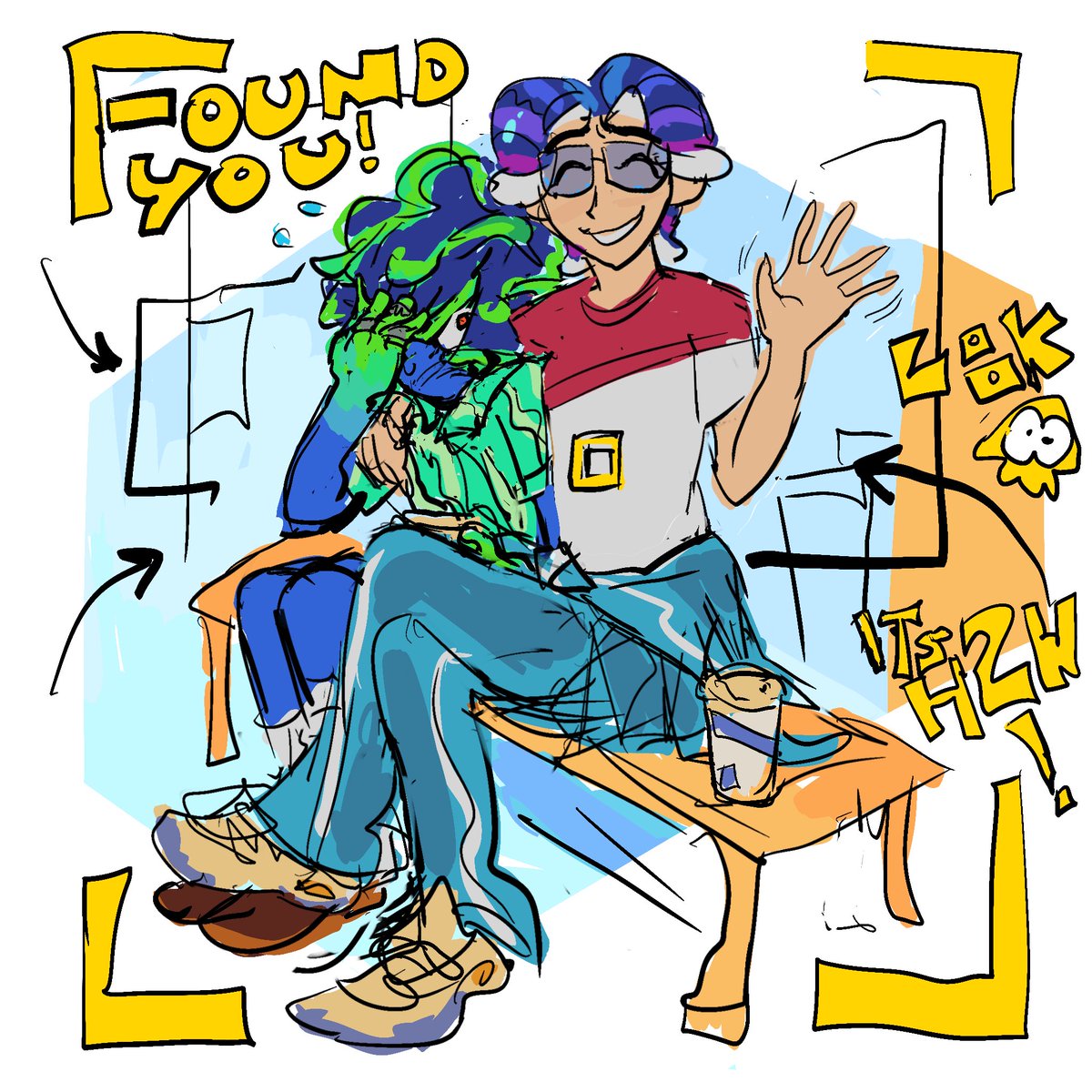 H2w sketch betweeen Comms I knowww sorryyyy biting my shirt I can’t heeeelplpp itttt