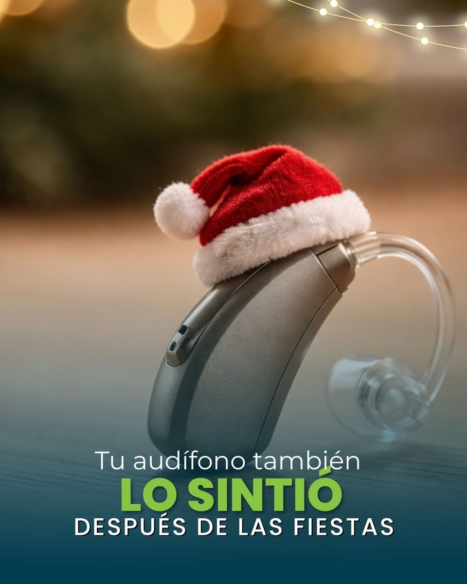 soluauditivas's tweet photo. Después de tantas novenas, conversaciones y encuentros,
tu audición también merece atención.
Un mantenimiento a tiempo ayuda a que tus audífonos sigan funcionando correctamente y te acompañen en cada momento del nuevo año.

Agenda tu revisión y empieza el año escuchando mejor, https://t.co/y88i2PN9aJ