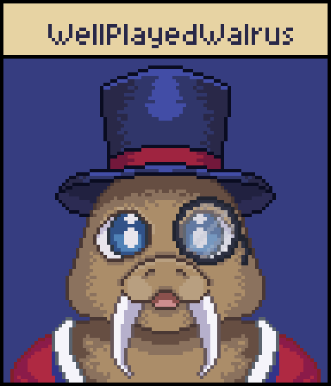 rac_bones's tweet photo. @WPWalrusVT pixel art done hope you like it https://t.co/hitPE7Dit8