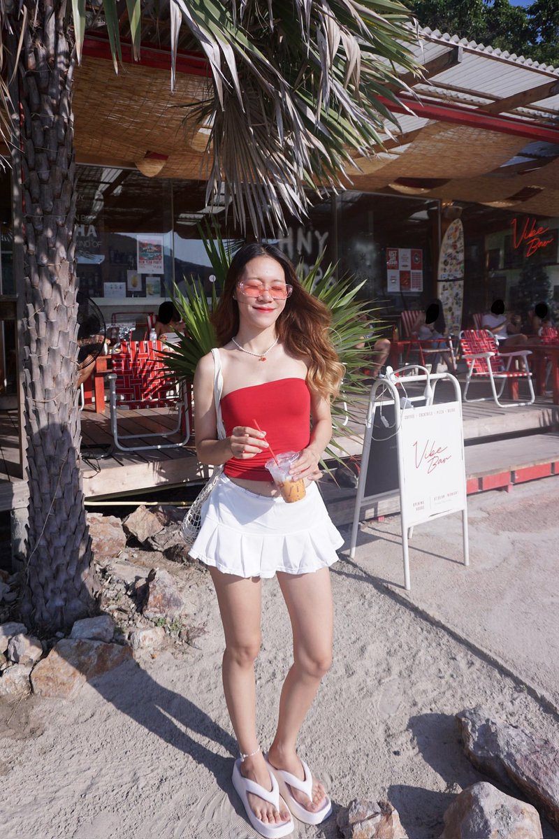 pycging's tweet image. สีแดงจัดจ้าน🍒🤣 #ชอบผู้หญิง #เกาะล้าน #ไบเซกชวล