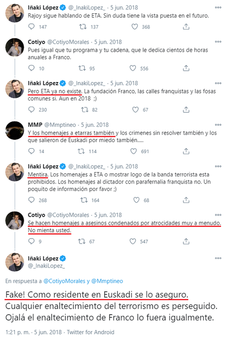 pabloharour's tweet image. Mira @_inakilopez_, otro homenaje a etarras de los que dices que no existen