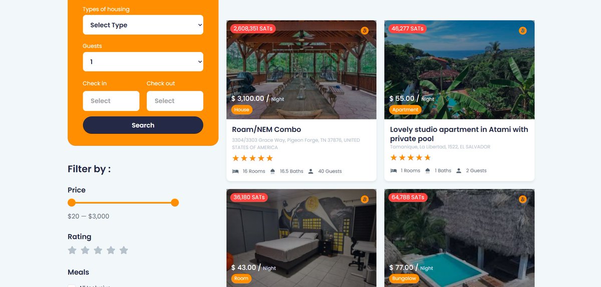 Airbtconline's tweet image. Did you know?

On Airbtc, you can book stays from $20 up to $3,100!
And yes — Bitcoin is accepted on every listing.