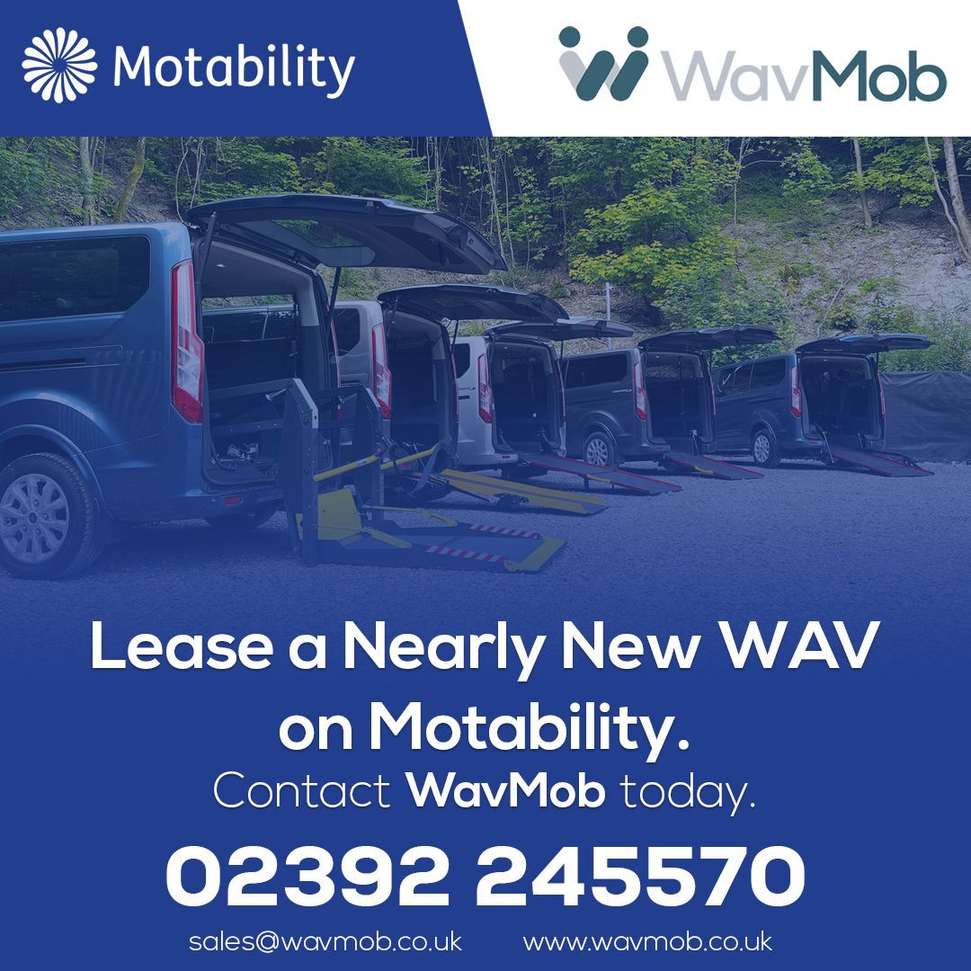 Did you know - We can supply you with a Nearly New Wheelchair Accessible Vehicle (WAV) on the Motability scheme!

If you're looking for a reliable, affordable, and high-quality WAV, our range of nearly new WAVs might be the perfect solution for you.

📞 02392 245570