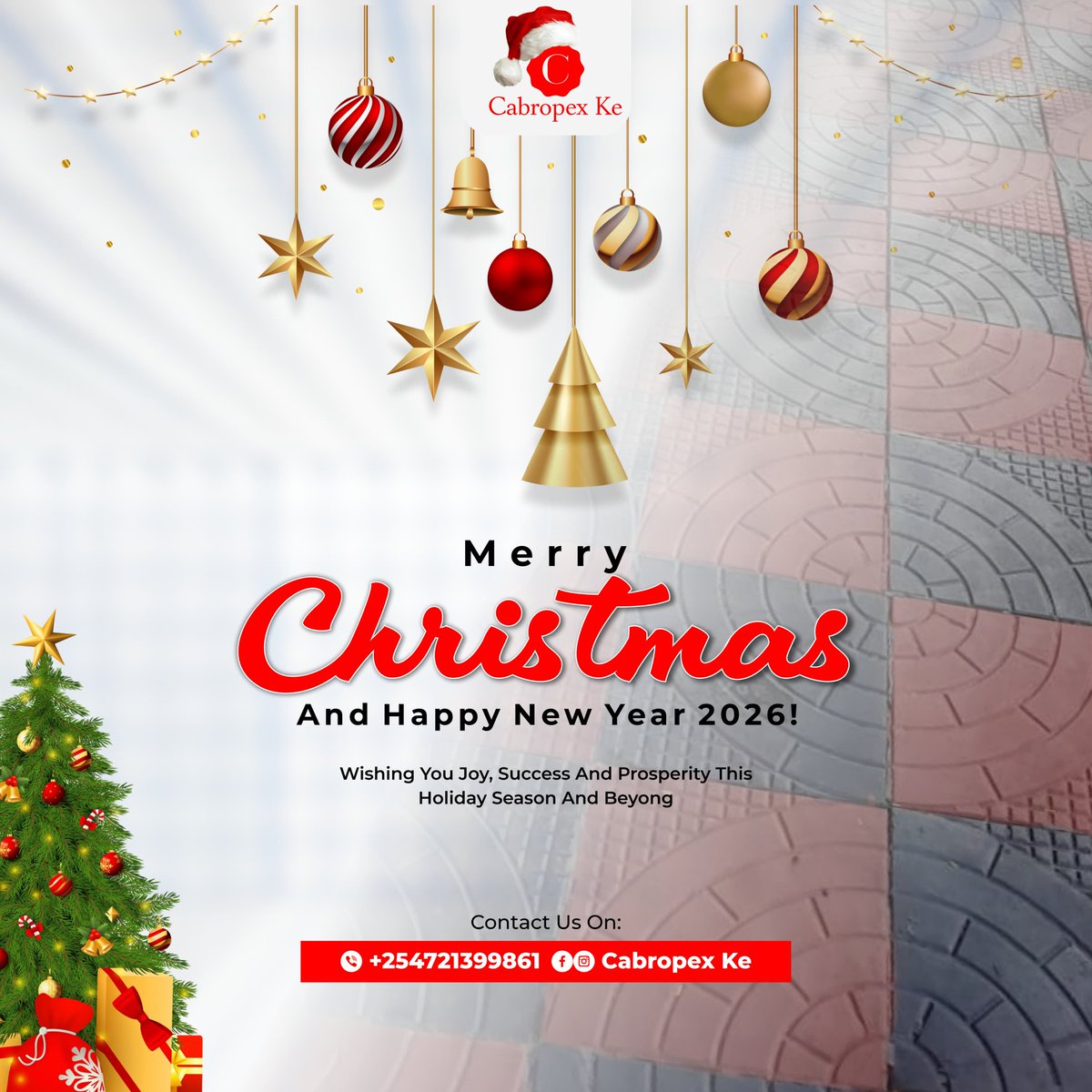Happy holidays ⛄ 
Contact us for all your paving projects.
#festivevibes❤️ #dealoftheday #PavingSolutions 
#DisembaKwaAmani