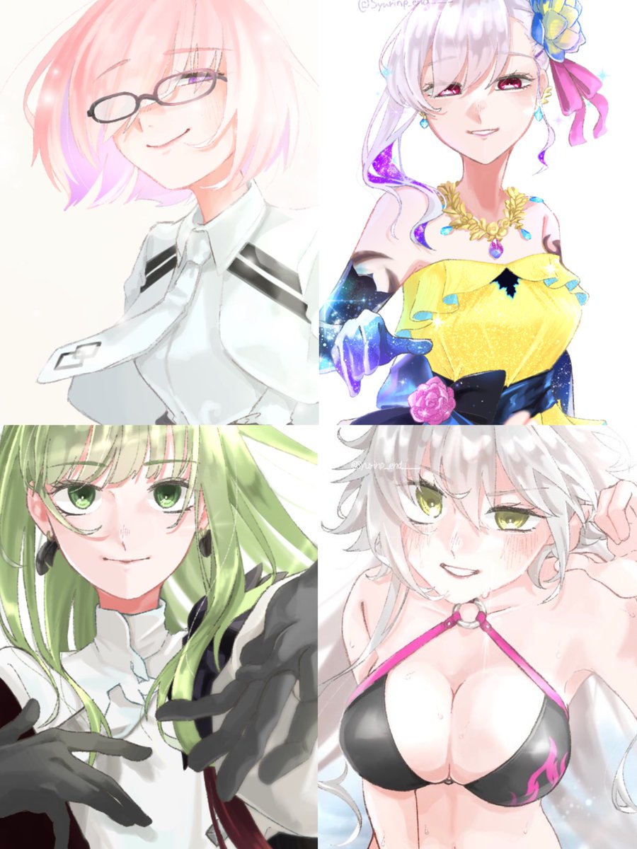 #2025年自分が選ぶ今年の4枚 #FGO 
みんなのことがだーーーいすき！