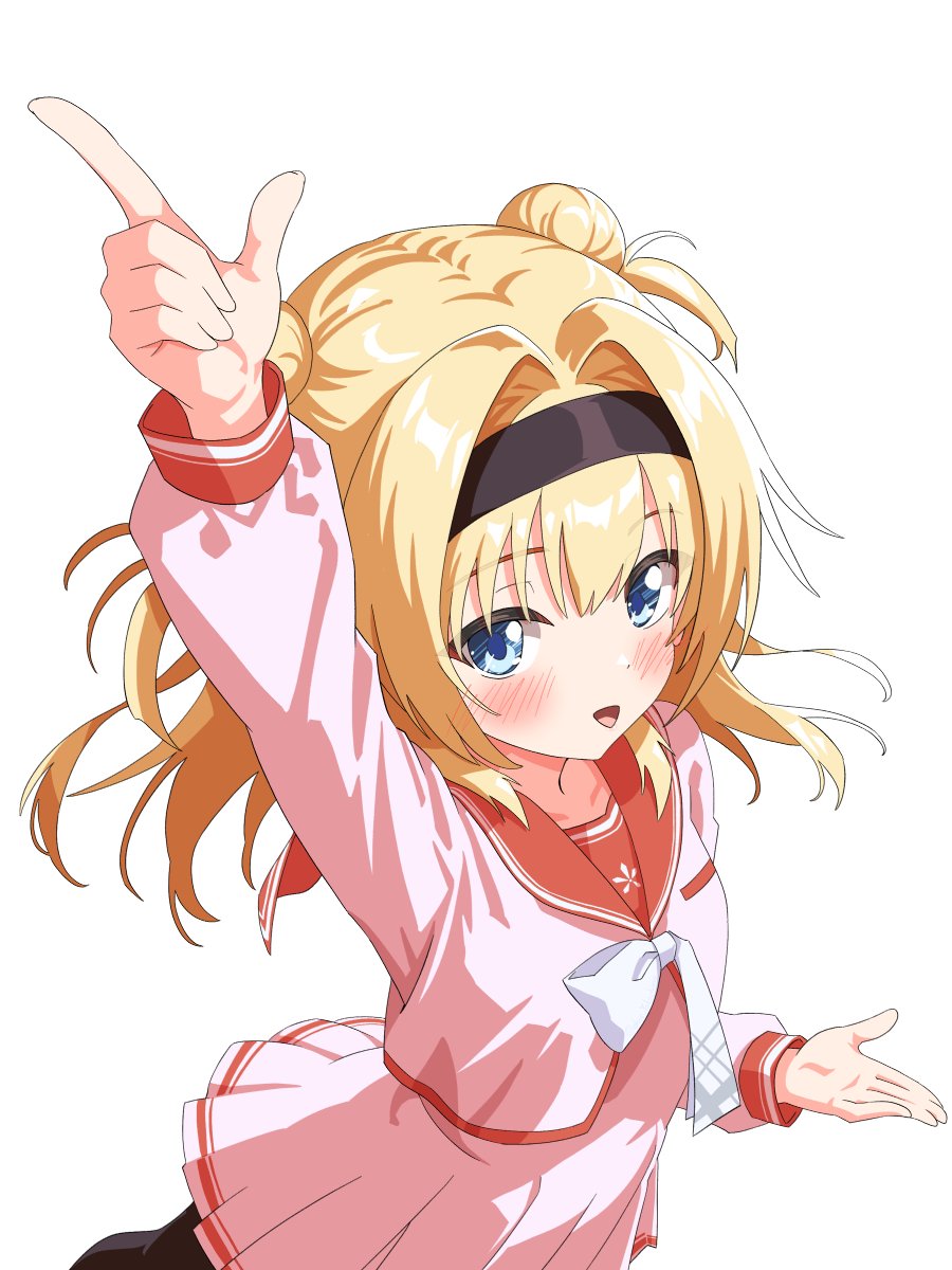 ヮ゜）＞ 荒ぶる天神乱漫のポーズ よいお年を～ #ゆずソフト #天神乱漫