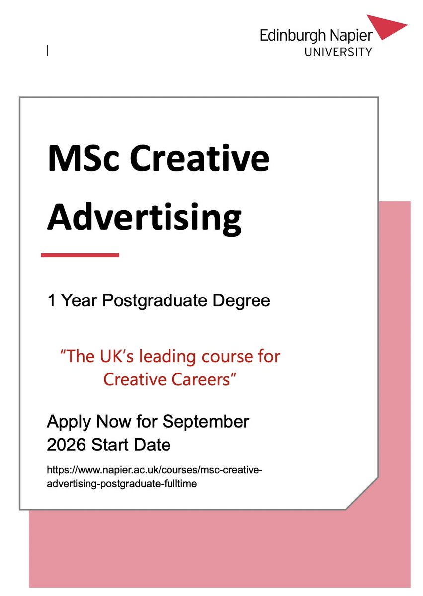 MSc CREATIVE ADVERTISING tweet media