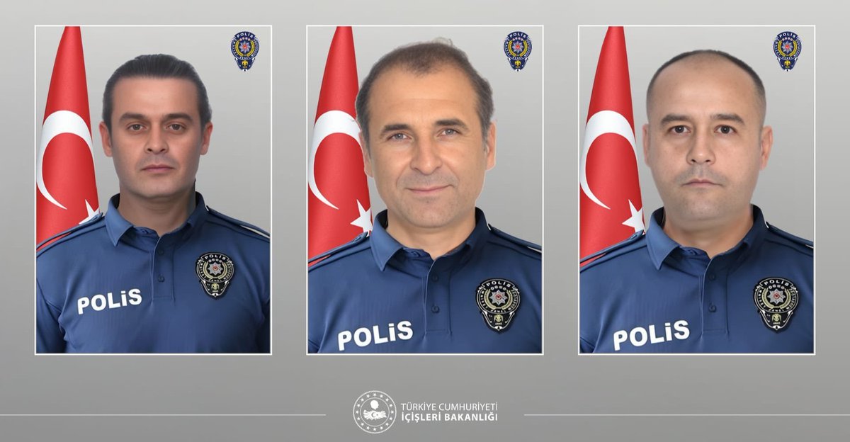 Bu sabah Yalova’da DEAŞ’lı teröristlerce düzenlenen hain saldırıda 3 kahraman polisimiz,

Polis memuru İlker Pehlivan,
Polis memuru Turgut Külünk
Polis memuru Yasin Koçyiğit şehit oldu. 🇹🇷

Ruhları şad, mekanları cennet olsun.
