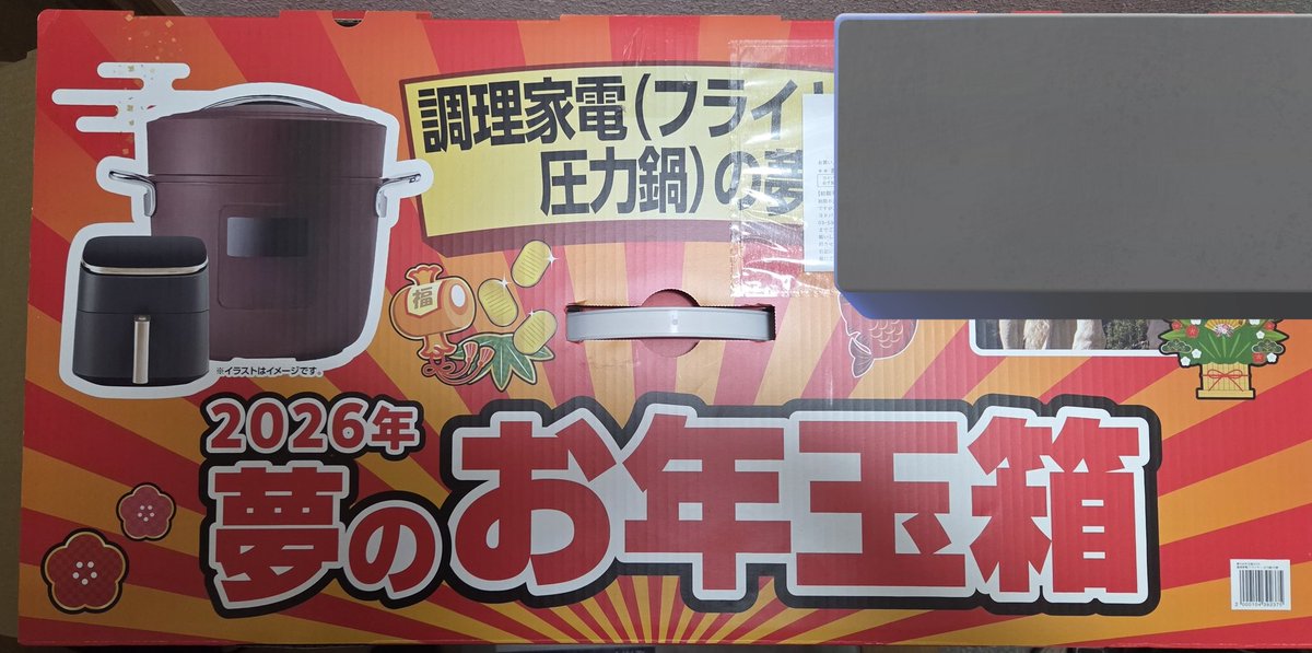 ヨドバシお年玉箱 2026年 電気圧力鍋 ノンフライヤー家電セット