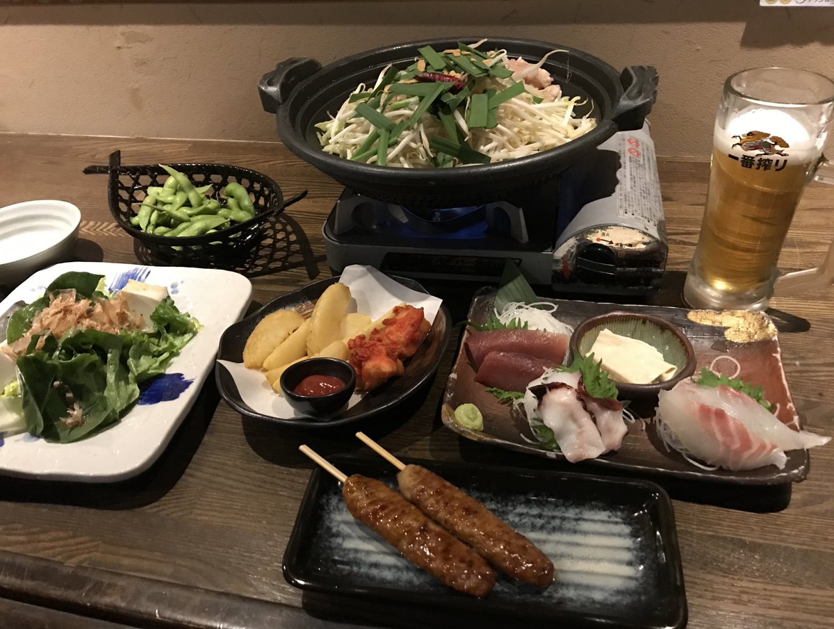 今夜は久々の里帰りから 居酒屋さん飲みで😊 本日もお疲れさまの