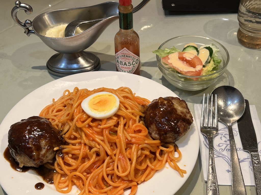 池袋タカセ ハンブルグスパゲティ