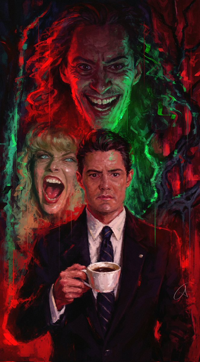 had fun painting  some Twin Peaks to end the year with :') #twinpeaksfanart