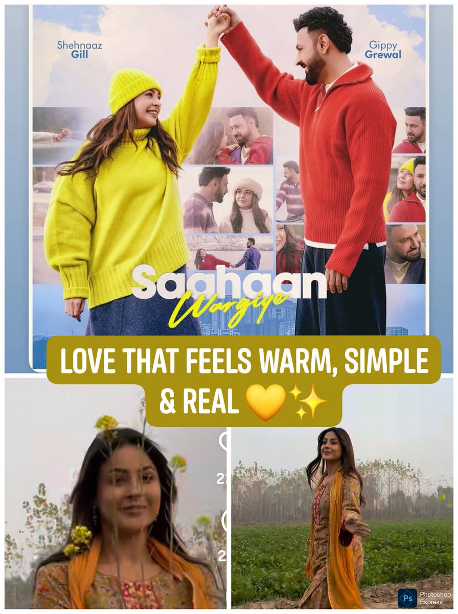 A beautiful glimpse of Saahaan Wargiye featuring Gippy Grewal and Shehnaaz Gill — a song that captures pure emotions, smiles, and togetherness in the most heartfelt way. This one truly touches the soul. 🎶❤️
#SaahaanWargiye #GippyGrewal #ShehnaazGill #LoveVibes #RomanticSong