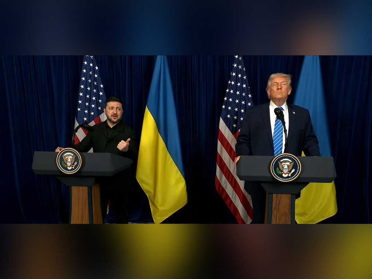 ani_digital's tweet photo. Zelenskyy shares details of Trump talks, seeks 50-year security guarantees
Read @ANI story | https://t.co/Ubz50iLMeC
#Ukraine #Zelenskyy #US #Trump #SecurityGuarantees https://t.co/3WNxBVK2IR