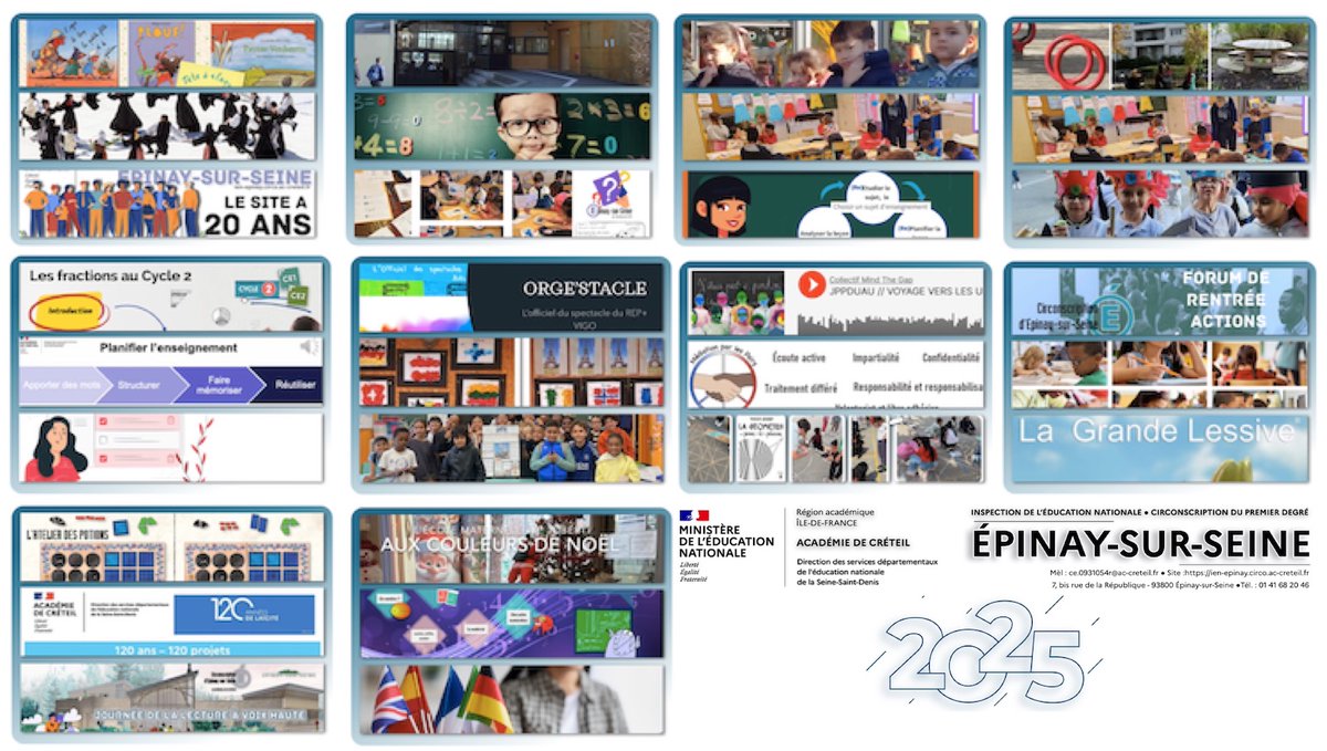 2025 : une année civile avec les écoles d’Épinay
Retrospective de l’année 2025 sur la circonscription
ien-epinay.circo.ac-creteil.fr/spip.php?page=…