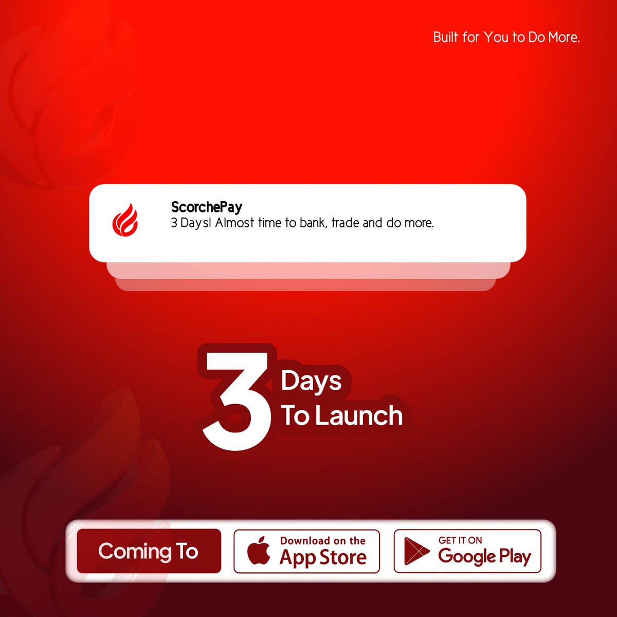 ScorchePay's tweet photo. Three days to launch. 🙃
#BuiltForYouToDoMore https://t.co/OJjO6NxmnG