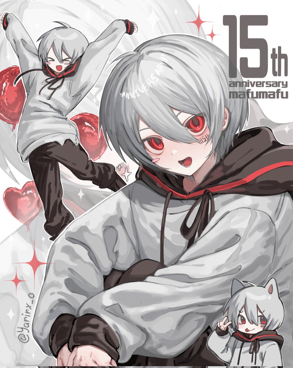 🎈🎉✨ #まふまふさん15周年 #まふまふ15周年 #まふあーと