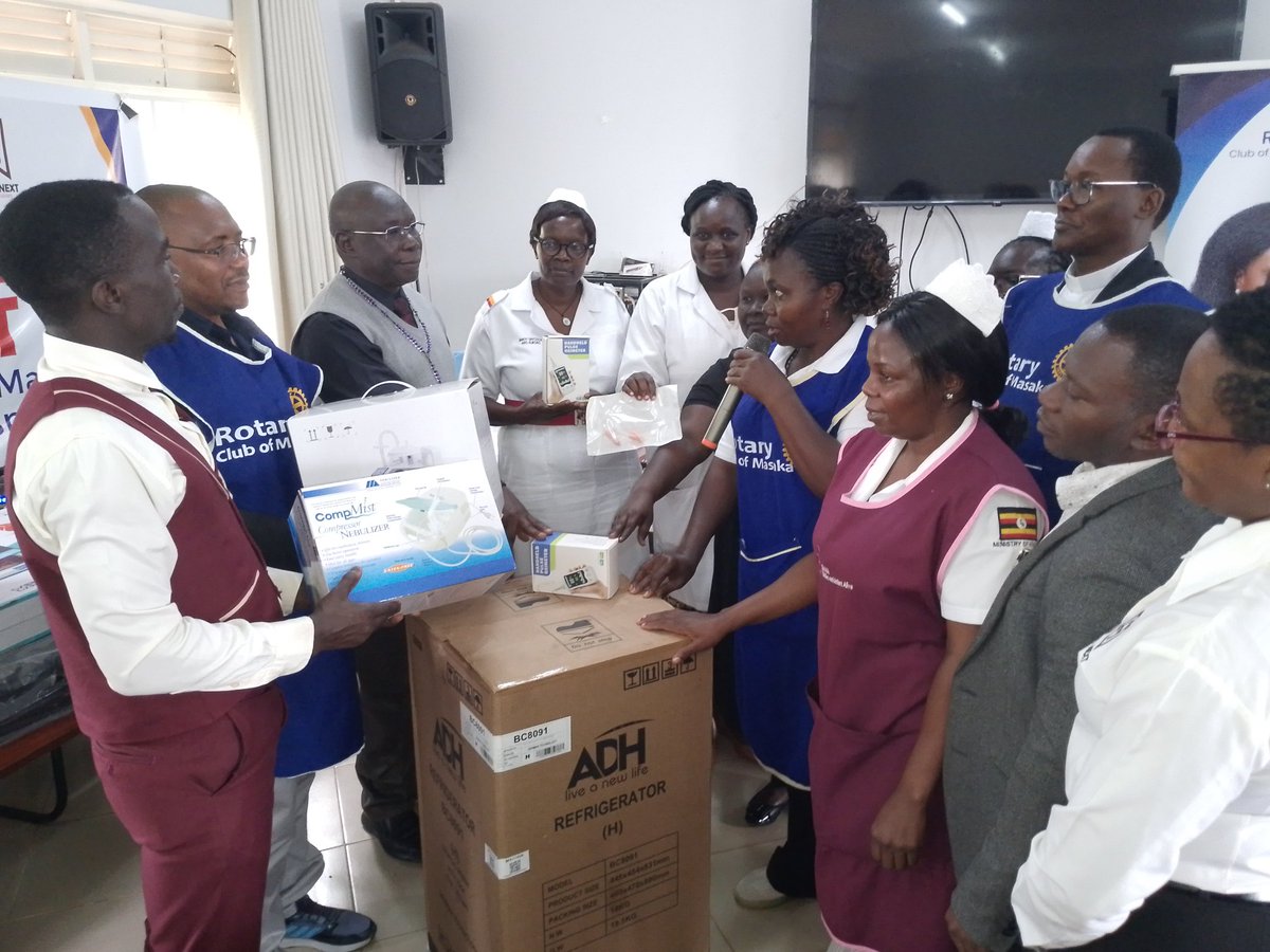 MasakaPostNews's tweet photo. Rotary Clubs of Masaka, Uganda and Hassfurt, Germany join hands in partnership with Hotel Next, Masaka to donate Neonatal Equipment to boost MCH care and reduce infant mortality at Masaka Regional Referral Hospital. https://t.co/QRWRRmacbp