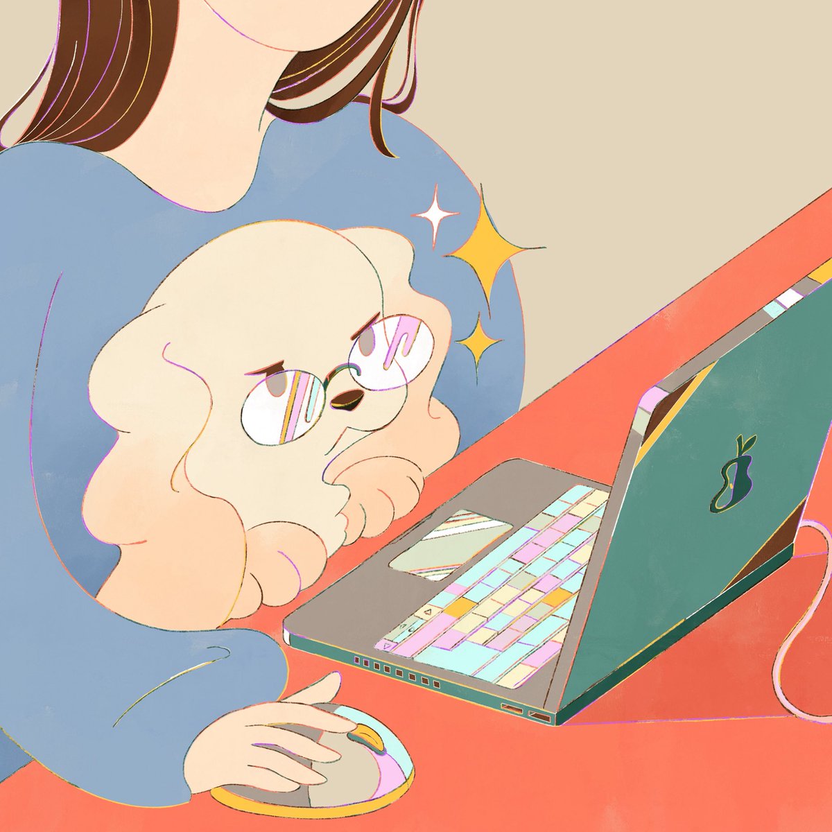 「#2025年自分が選ぶ今年の4枚 #illustration いつも見てくださり」|こみひかるこ Illustrator_個展7月のイラスト