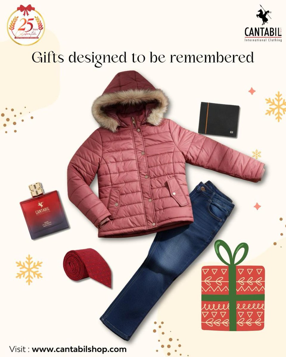 CANTABILINDIA's tweet photo. Start the New Year with a gift that lasts beyond the celebration.
Timeless style, everyday confidence—by Cantabil.
#NewYearGifts #Cantabil #StyleThatLasts #NewYearFashion #Clothing #fashion #Kidswear #Accessories https://t.co/zMcg2hoNIx