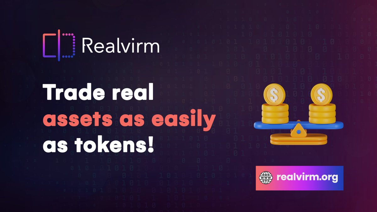 Realvirm's tweet image. 💡 Trade real assets as easily as tokens!

🏦 #Realvirm turns tangible assets into dNFTs, enabling fast, secure, and transparent delivery through smart contracts.

⚙️🌐 Simplify asset ownership and power financial innovation!

$RVM