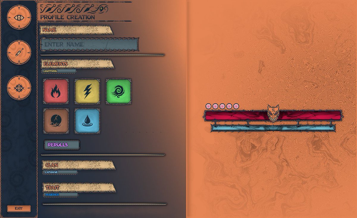 devMeki's tweet image. UI .. naruto-styled character customization + hud &amp;lt;_&amp;gt; //
#robloxdev #roblox #gamedev #robloxUI #uiuxdesign #robloxart #uidesign #interface