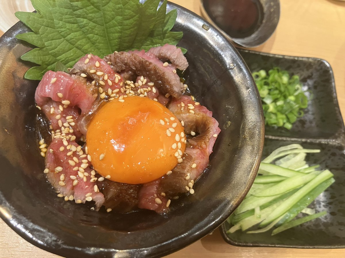 和牛ユッケ🤩🙌