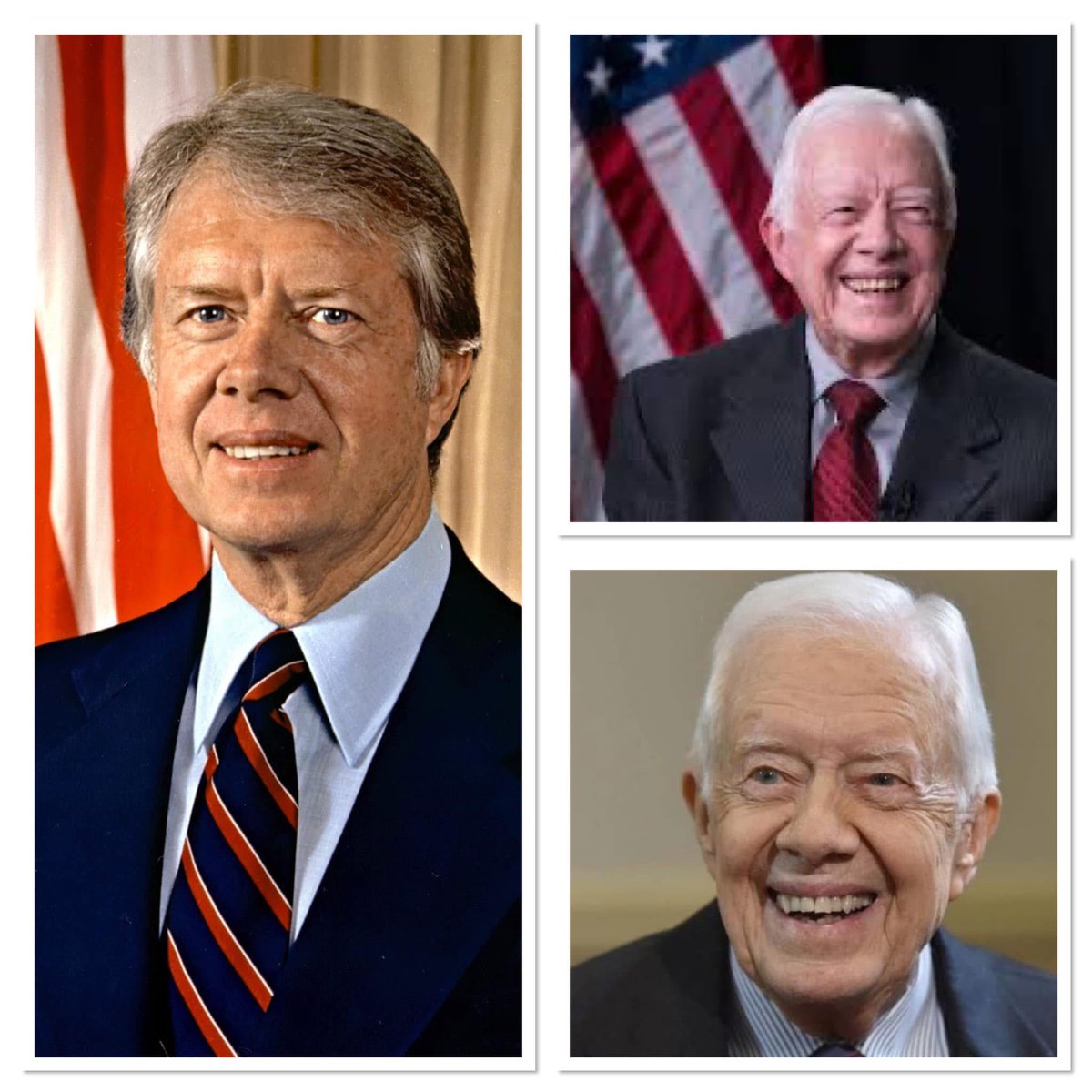 Today in History 
December 29th
2024
American Democratic politician, 39th US President (1977-81), Governor of Georgia (1971-75), naval officer, human rights activist (Carter Center, Habitat for Humanity), Nobel Peace Prize Laureate, writer and peanut farmer, dies at 100 #OTD