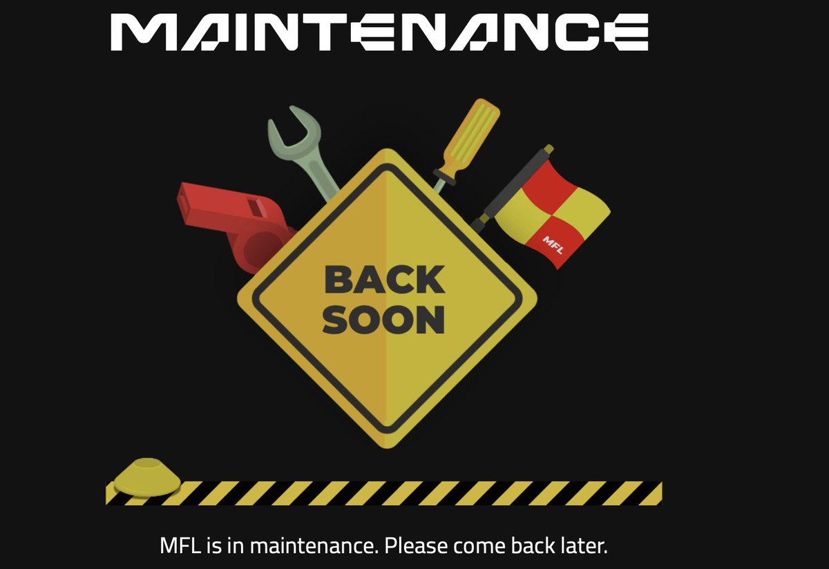 Toughest times since I started playing <a href="/playMFL/">MFL</a> 

First 3 days "Packgate" when we could not buy packs as announced during Christmas😔

Now this Maintenance period 😔😔

But my trust is not gone, and my desire to play is stronger than ever💖

Please learn and come back stronger🍀