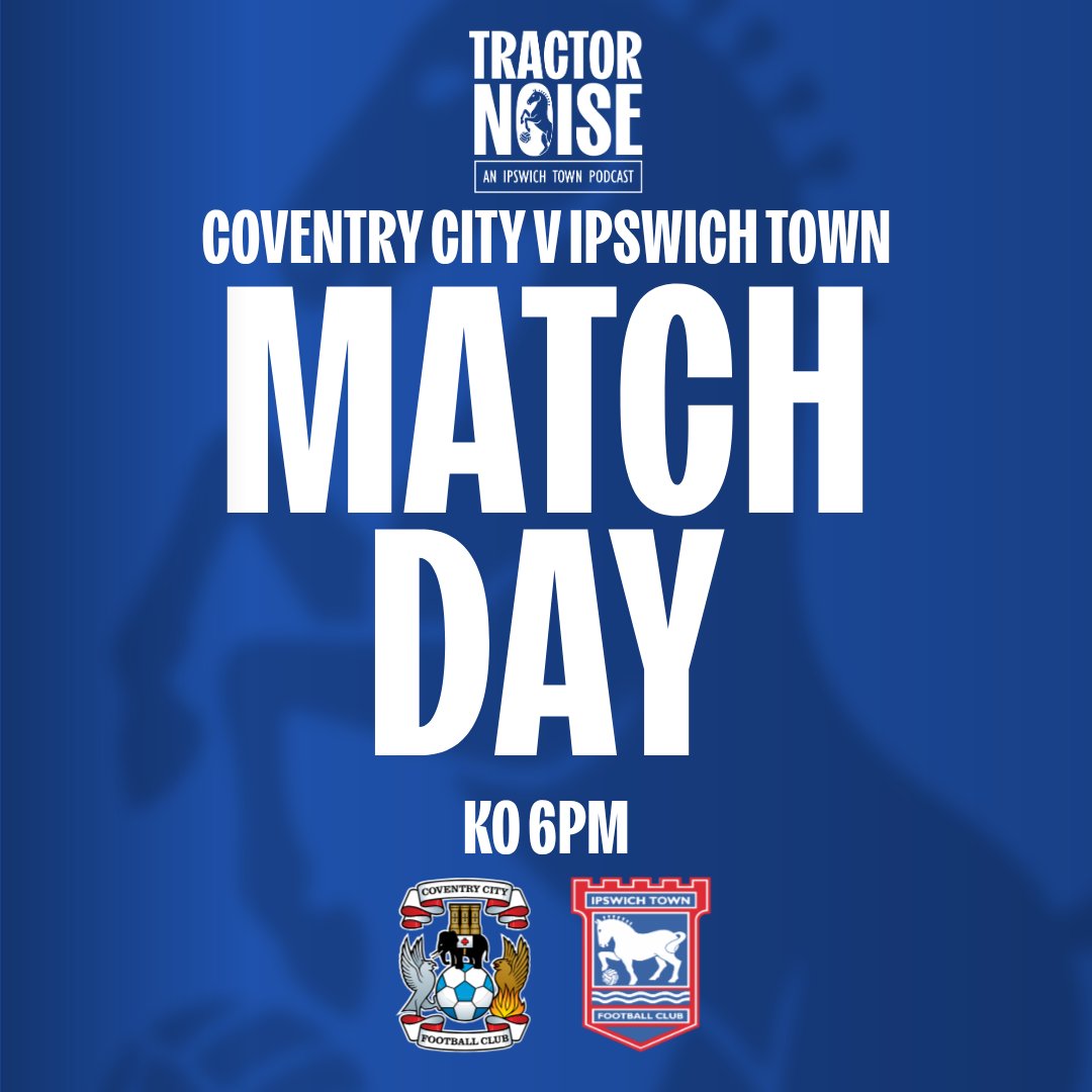 TractorNoisePod's tweet photo. Can Ipswich Town do the double over the league leaders?

#itfc #tractornoisepod #jointhenoise #ipswich #ipswichtown #uppatowen https://t.co/P0tHUD5bLd