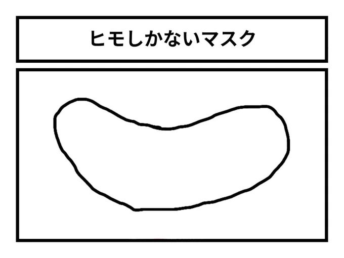 「ヒモしかないマスク」 