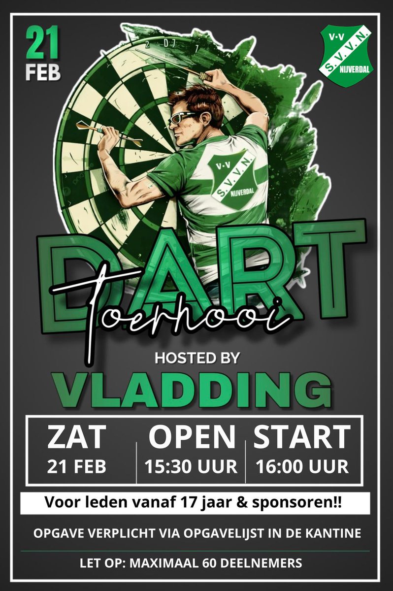 Darttoernooi svvn.nl/darttoernooi-2
