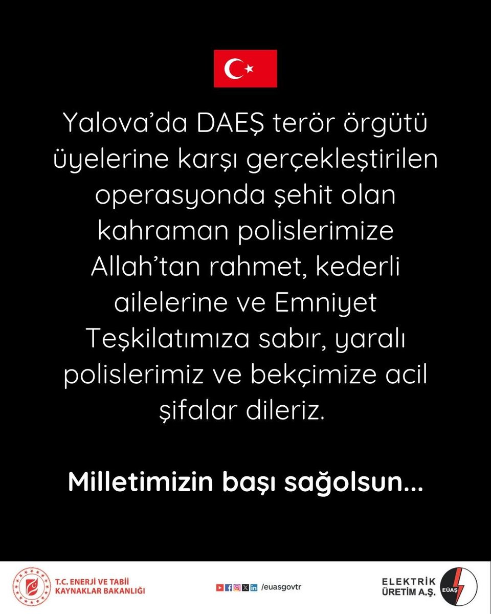 Elektrik Üretim A.Ş. (@euasgovtr) on Twitter photo 