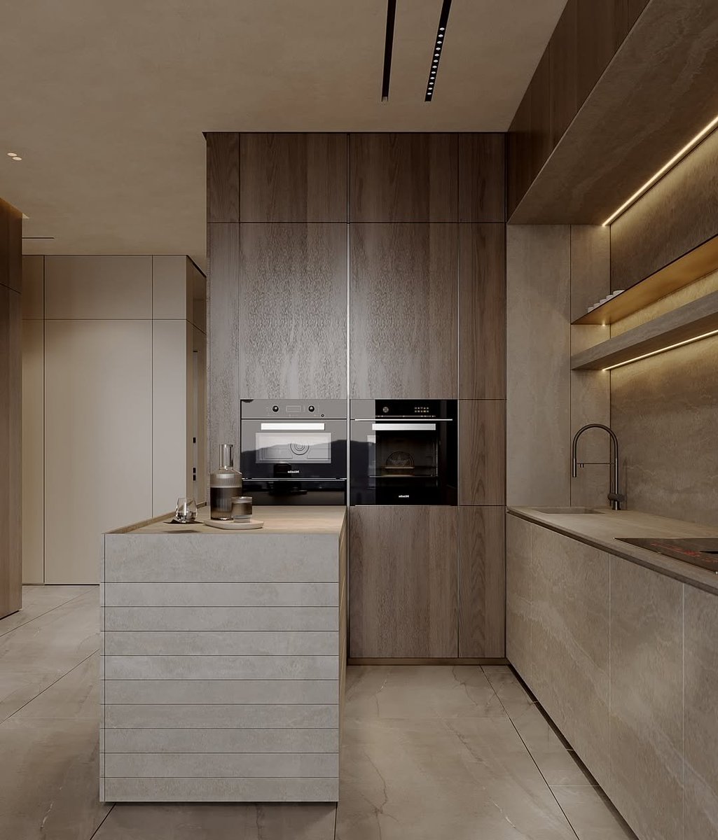 Biggie_kitchen's tweet image. – Stone island
– Layered geometry
– Warm wood backdrop

Minimal

#stoneisland #travertinekitchen 
#customstone #minimalinterior