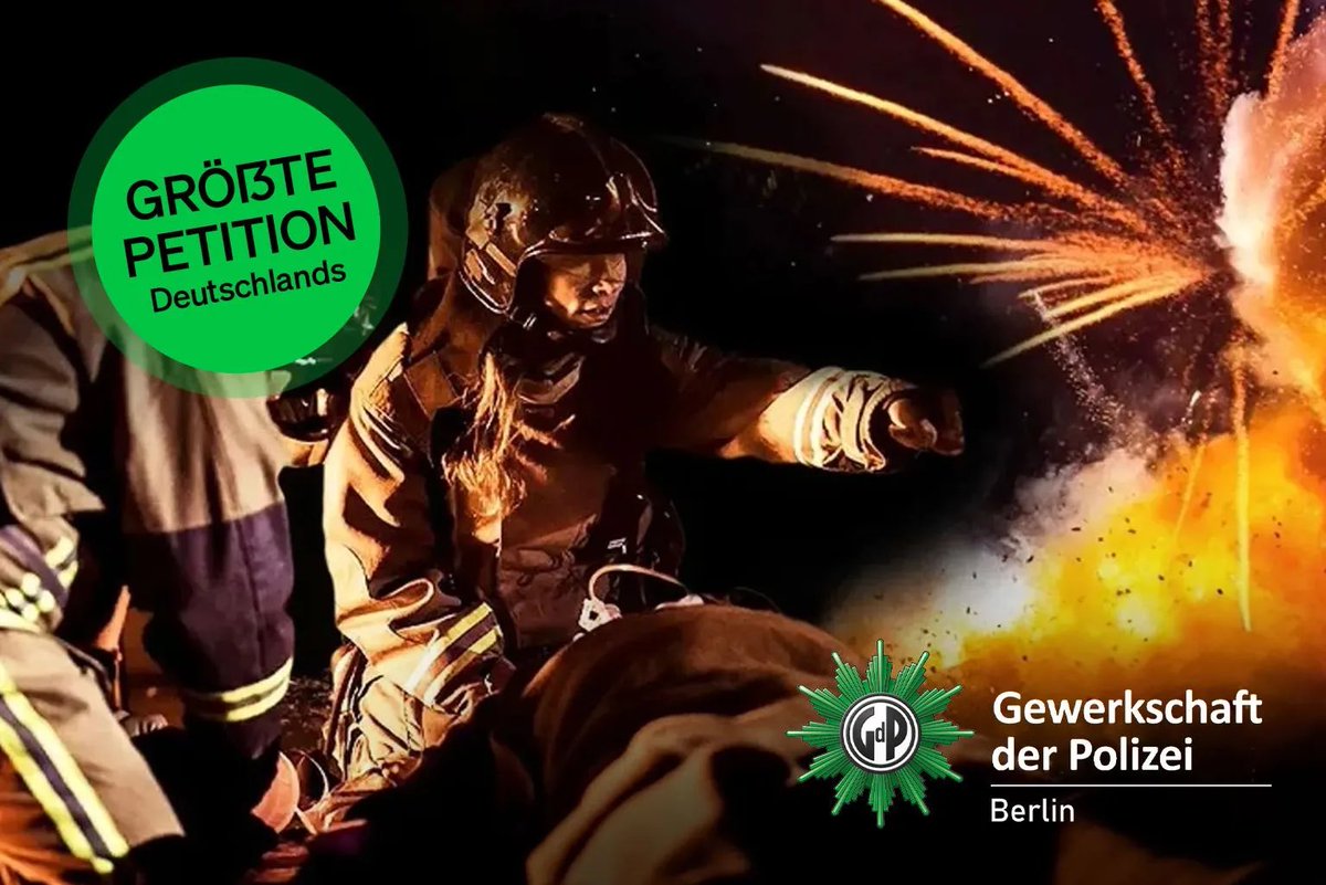 GdPHauptstadt's tweet photo. „Wir wollen nicht warten, bis einer unserer Kollegen durch diesen sinnfreien und wilden Böller-Wahnsinn in der Nacht sein Leben lässt“, sagt #GdP-Landeschef Stephan Weh und nimmt Politik erneut in die Pflicht - Wie wir auf Silvester schauen 👉 https://t.co/6y2Yi6eFSo https://t.co/baPejjmsey